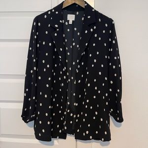 Polka dot blazer
